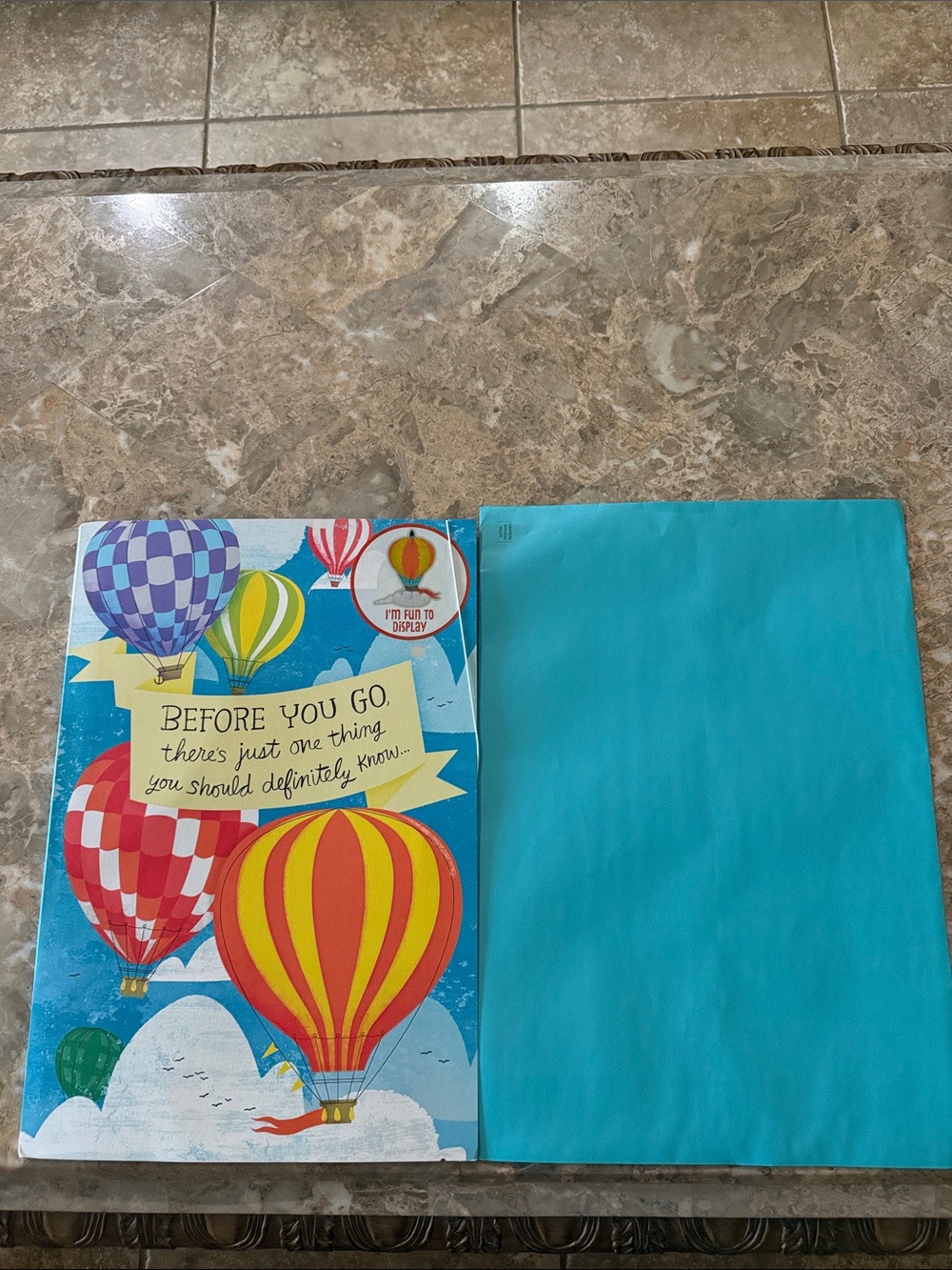 Good Bye/Good Luck card